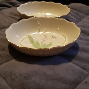 2 Lenox Butterfly Meadow Candy Dish